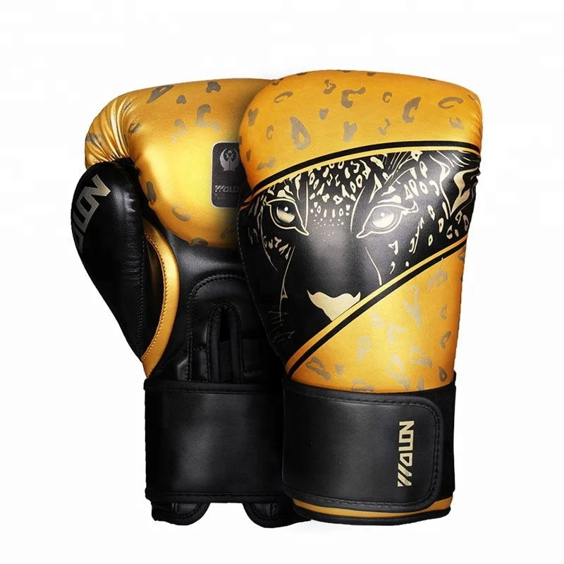 

custom logo sparring boxing gloves, Golden/pink