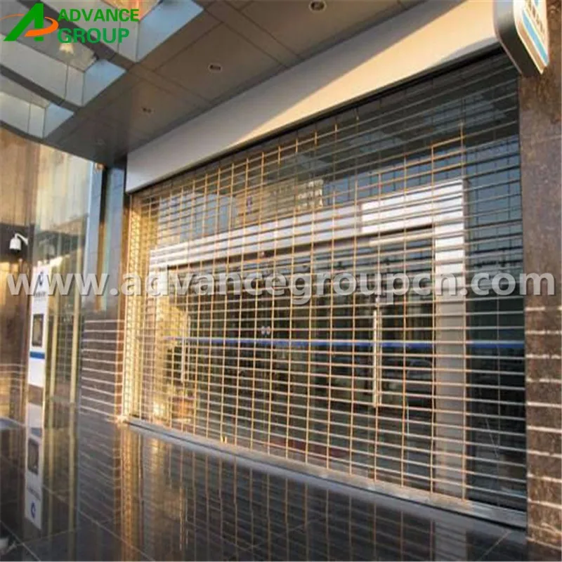 Perforated Electric Security Grill Roll Down Door Exporter Buy