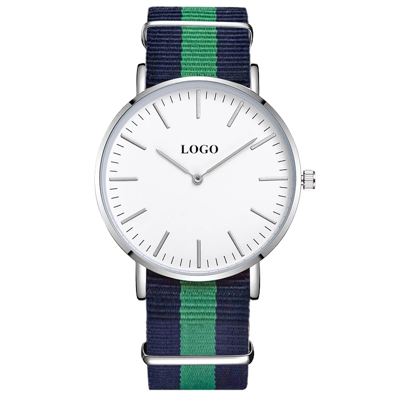 

Men Customize Chinese Watches OEM Women Nylon Watch MOQ 50pcs Own Brand Custom Watches