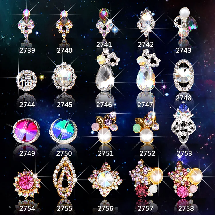 

Free Shipping High quality 3d nails decorations new arrive crystal jewelry