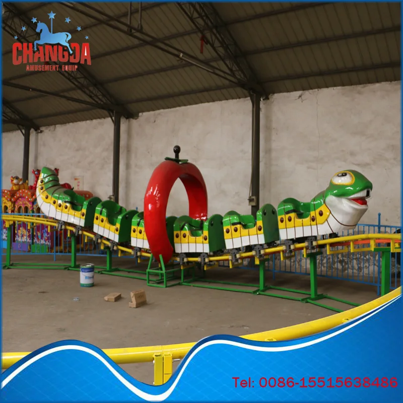 

Changda Rides !!! Kids Backyard Small Amusement Park Carnival Rides Mini Animal Worm Roller Coaster For Sale, Picture