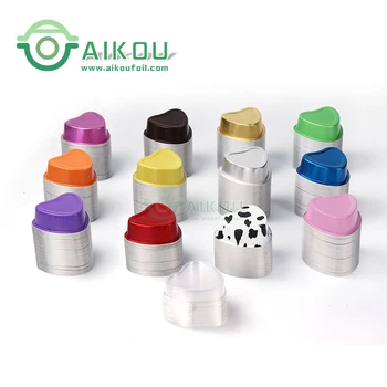 Heart Shape Bakery Aluminium Cup Cakes Disposable Baking ...