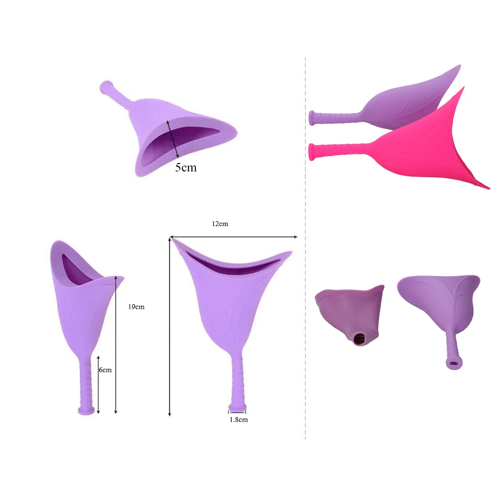 100% Silicone Material Female Urination Device Female Urinal For Travel ...