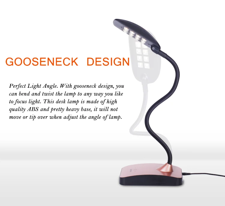Flicker-free electronic ballast system best quality hot desk lamp for promotion