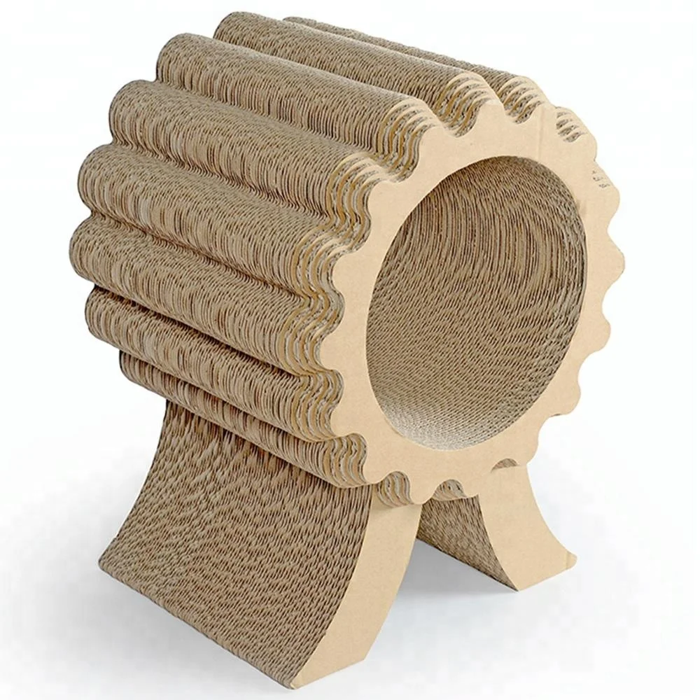 circle cardboard cat scratcher