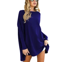 

Hot Sale Casual Multiple Colour Round Neck Bundle Sleeve Blouse Women Fashion Long T-Shirt tunic tops