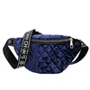 Geometric Rhombus Fanny Pack Custom Waist Bag Made Of Faux Fur Bum Bag Small Pouch