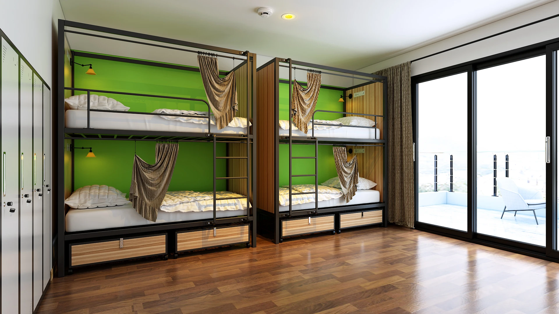 Modern Hostel Bed Frame Double Decker Bed With Best Price Cheap Iron