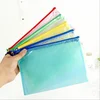 waterproof pvc zipper lock mesh file bag