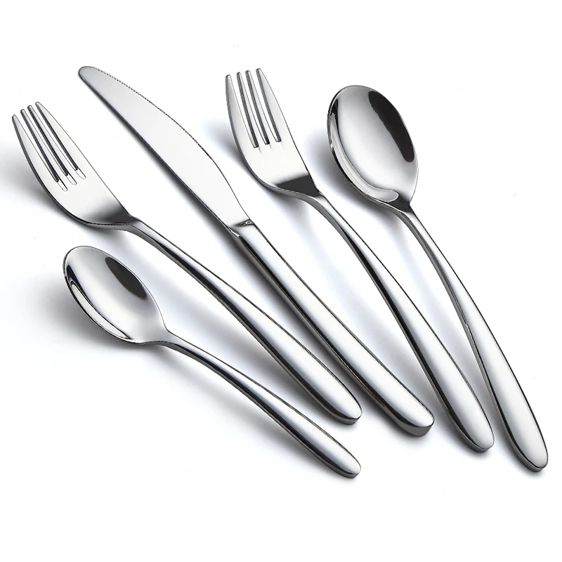 

Stainless Steel Silver Flatware Sets,Fork Knife Spoon Set,Wholesale Party Silverware Cutlery Set