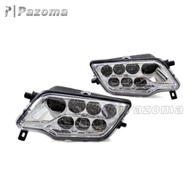 Pazoma литой хром Алюминиевый корпус DC10-30V мотоцикл светодиодные фары для Honda Pioneer 1000 SXS1000M3 2016