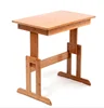 Bamboo folding study table with height adjustment for kids