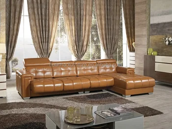 Import Living Room Furniture From China Luxury Leather Corner Sofa