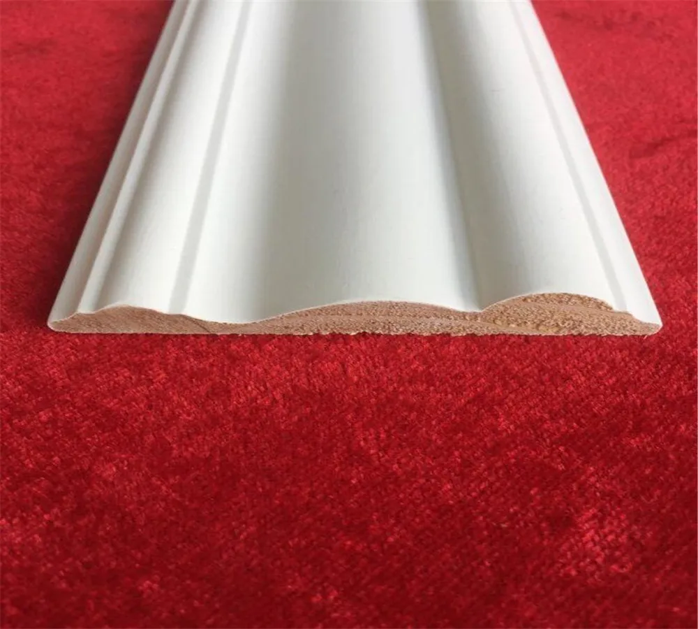 Gesso coated Wooden Primed Radiata Pine FJ Finger joint Wood Moldings