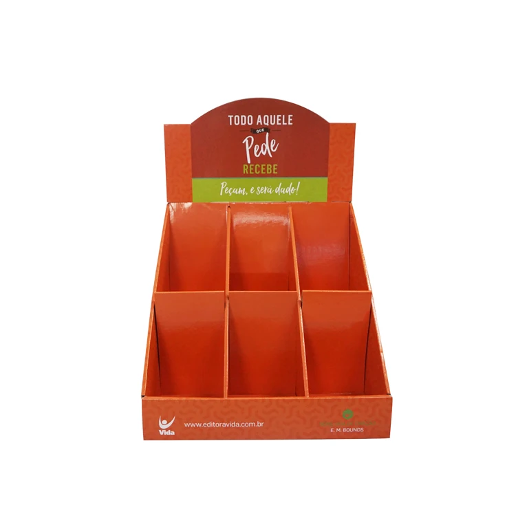 
2019 Hottest Sale Countertop paper notebook display ,cardboard book counter display 