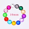 10mm Mix Color Round Crystal Rhinestone Flatback Clear AB Strass Beads Glue On Crystals Stones Acrylic Gems for Clothes
