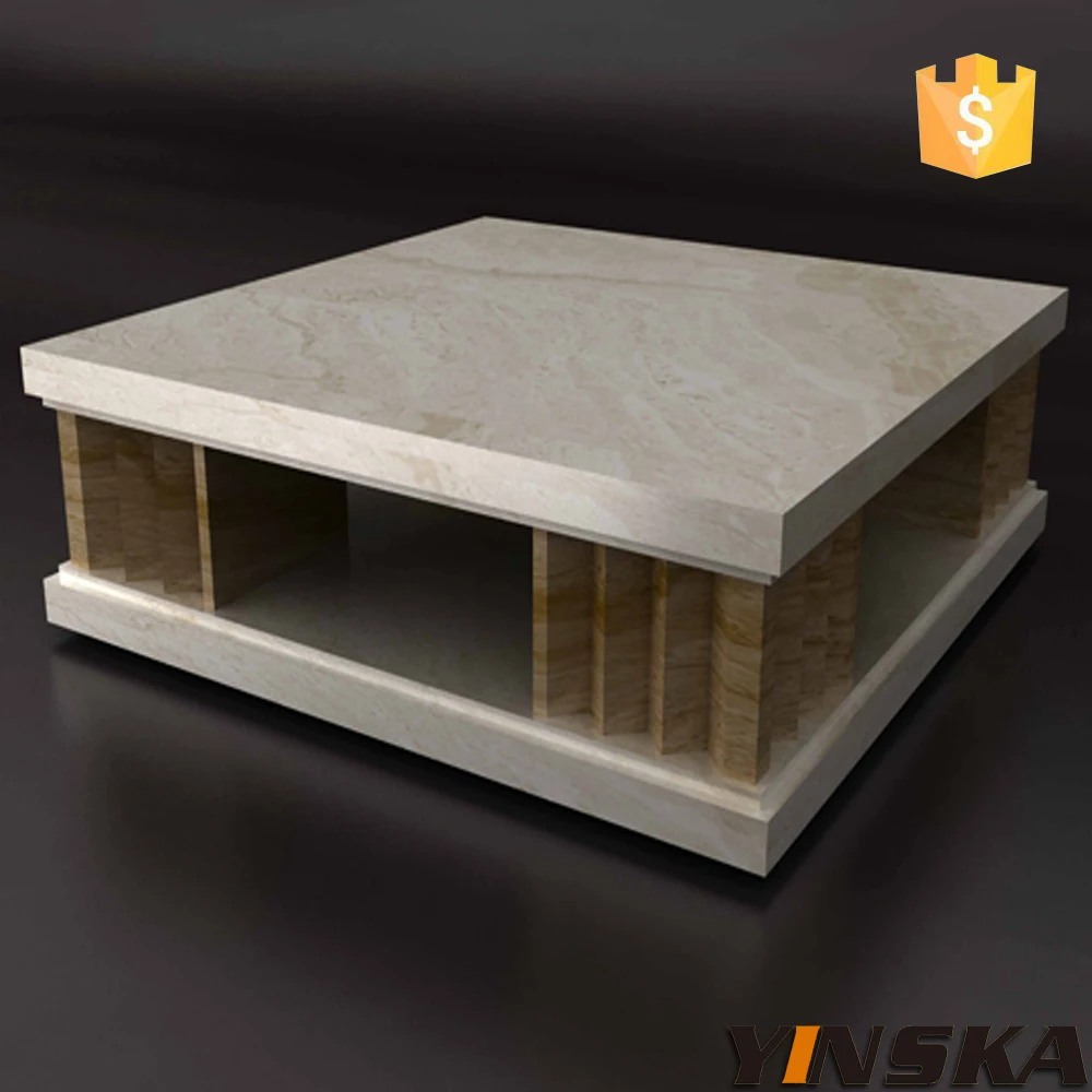 Modieuze dure wit moderne faux marmeren salontafel salontafels ...