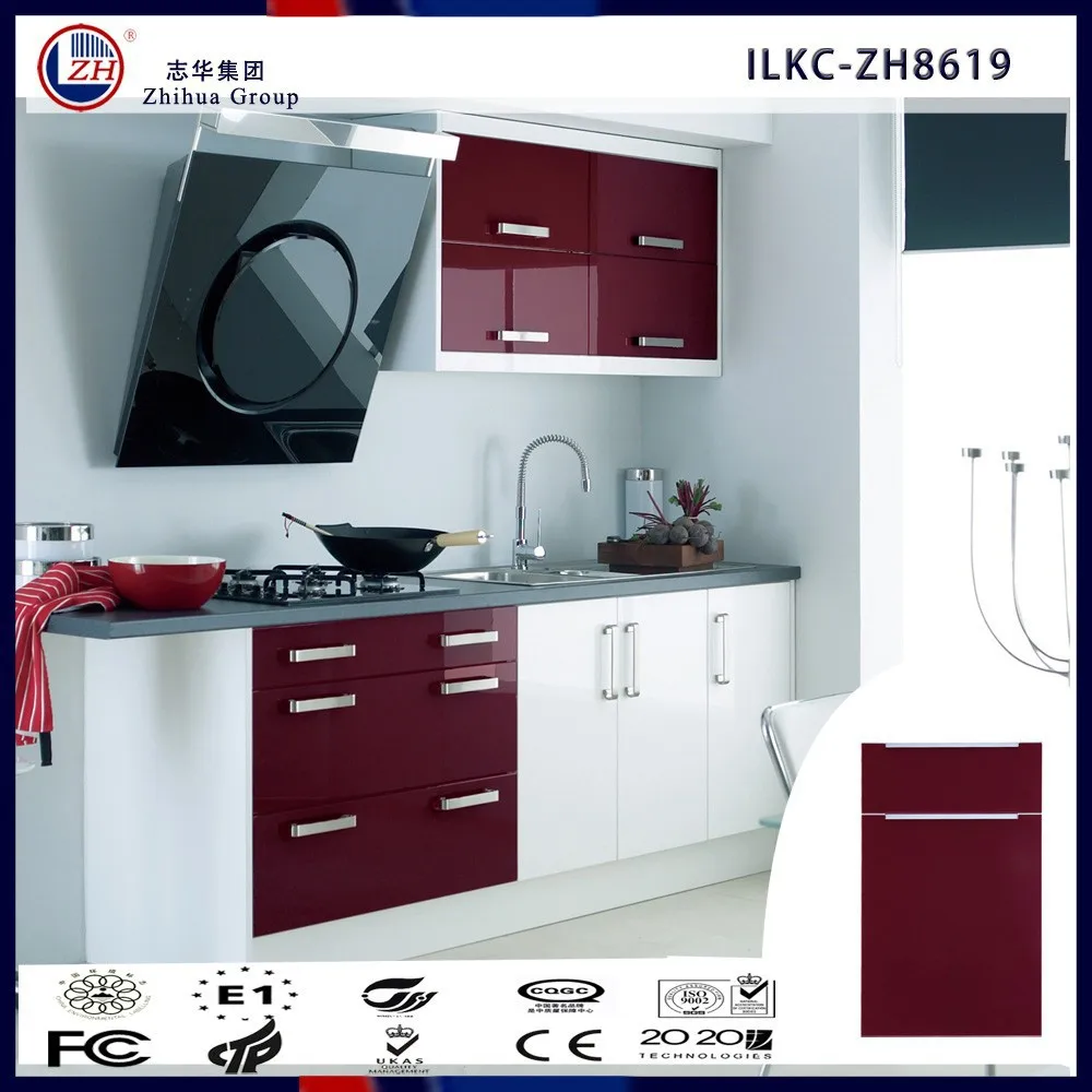 New Arrival High Glossy Acrylic Composite Board In Kitchen Cabinet