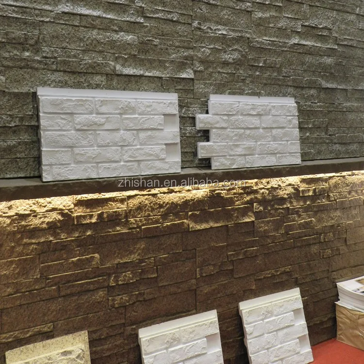 Spiksplinternieuw Pu Grey Brick Wall Panels Faux Stone Panels For Interior And GZ-28