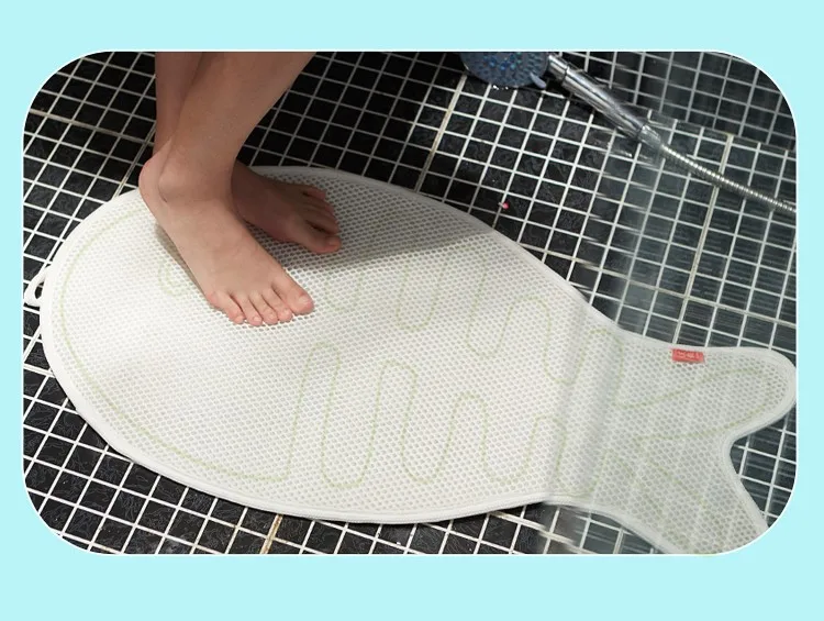 New Style Fishshaped 3d Air Mesh Noctilucent Non Slip Bath Mat Buy