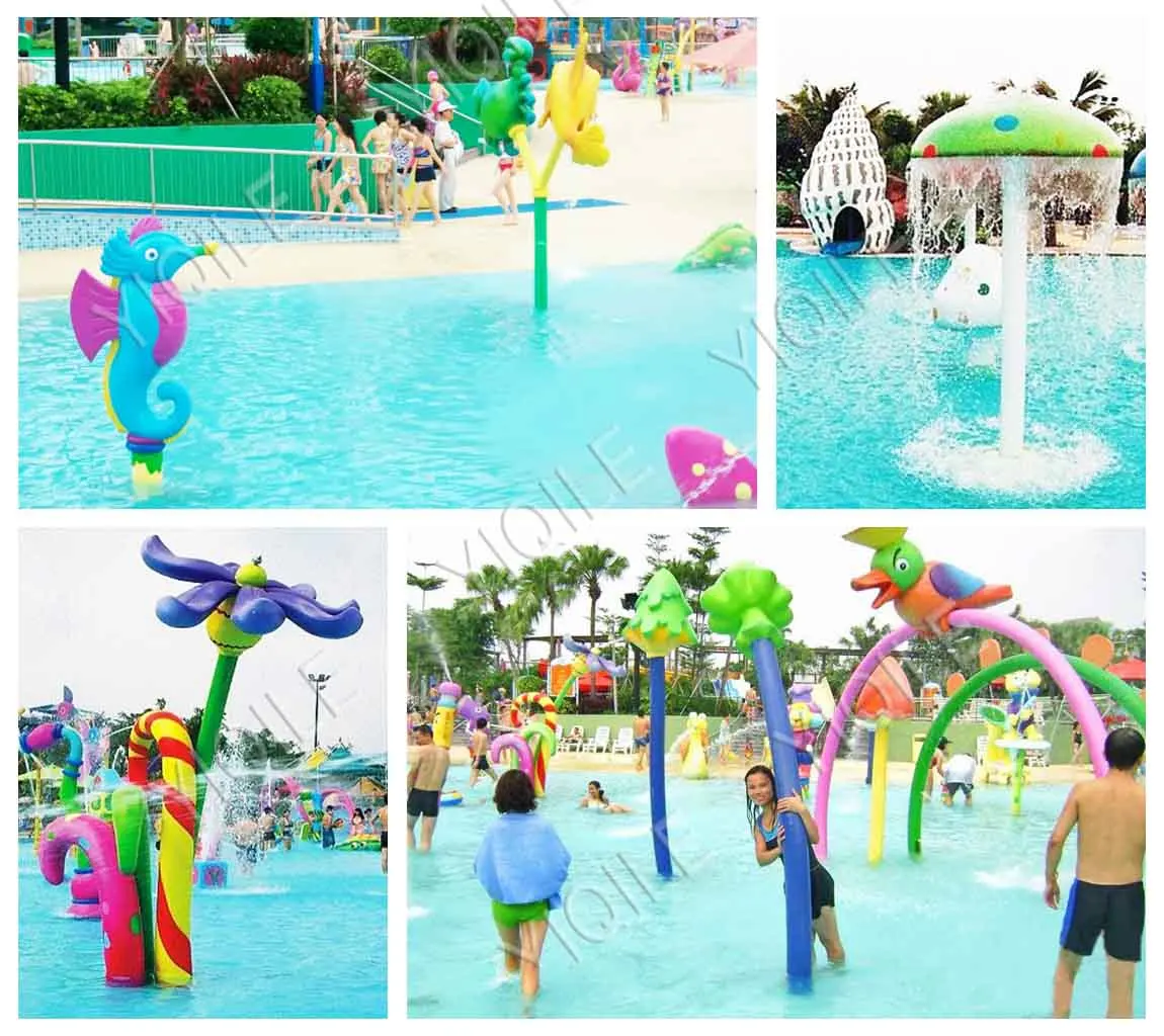 Hot Summer Water Park Mushroom Water Park Accessories For Spray Park