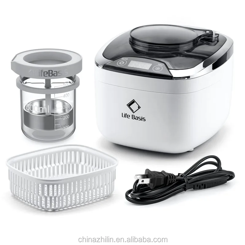 Home Appliance Fruits Vegetables Ultrasonic Cleaner with CD Holder 870ml Ultrasound Cleaning Machine Washing Machine