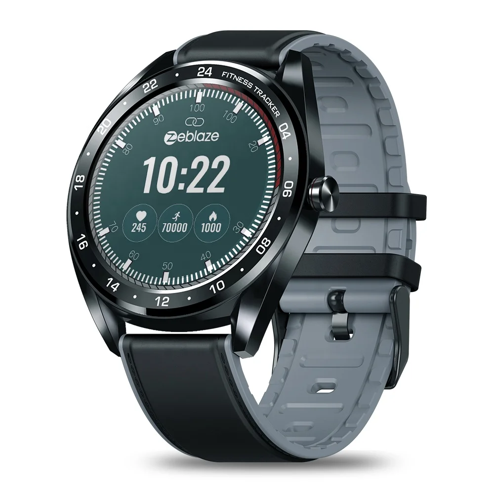 

Zeblaze NEO Smart Watch Smart Wrist Watch with 1.3 inch IPS Color Touch Screen Heart Rate Blood Pressure Smartwatch 2019, Black;silver