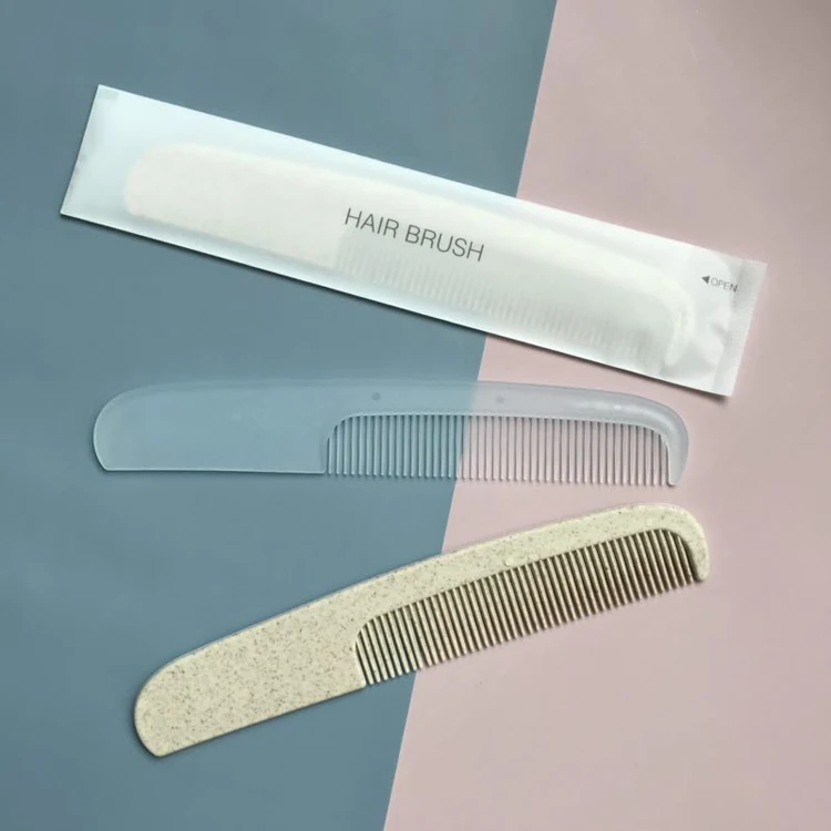 

Individually packaged reusable sample free trademark disposable plastic hotel comb