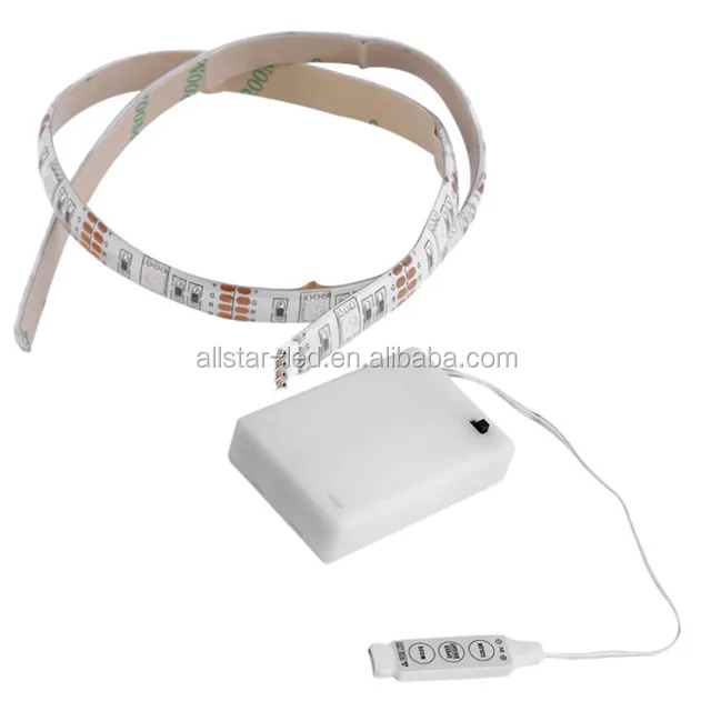 4.5V Battery Operated 50CM RGB LED Strip Light Waterproof Craft Hobby Light Hot Selling led strip with battery pack