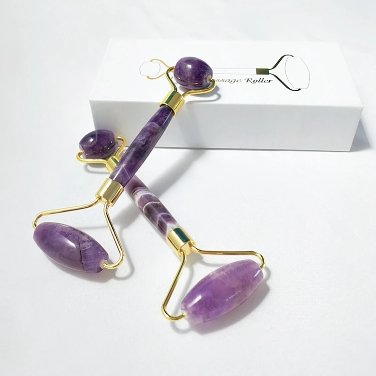 

amethyst stones face roller noiseless beauty products facial massager roller