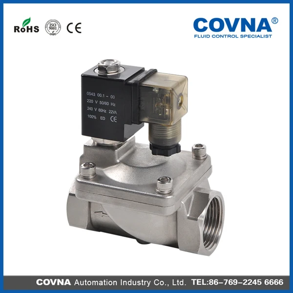 Piloted diaphragm 2 inch water solenoid valve 220v