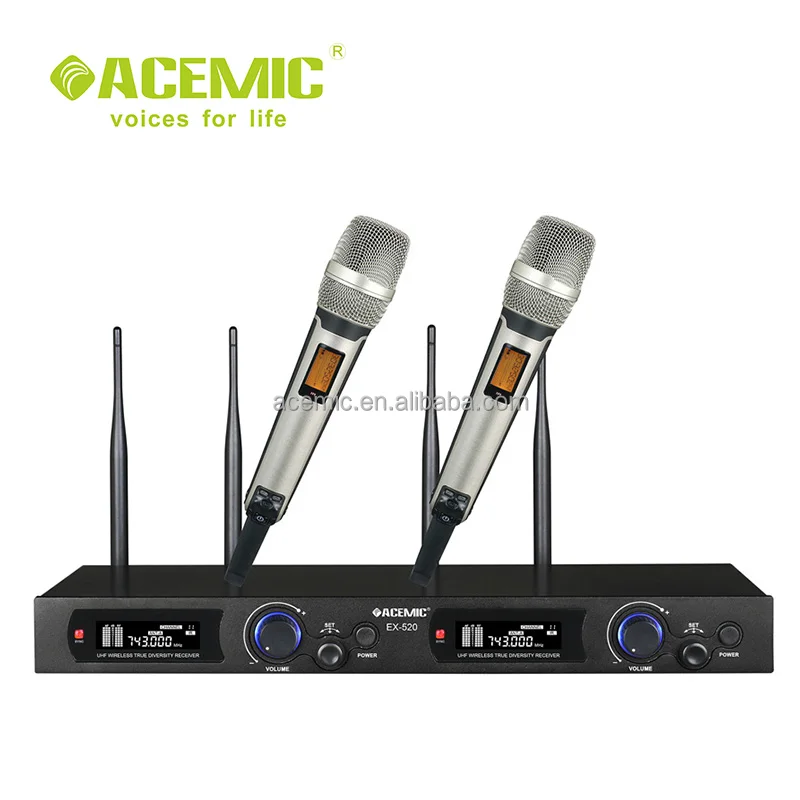 

Professional stage true diversity uhf Drahtlose mikrofone system EX-520, N/a