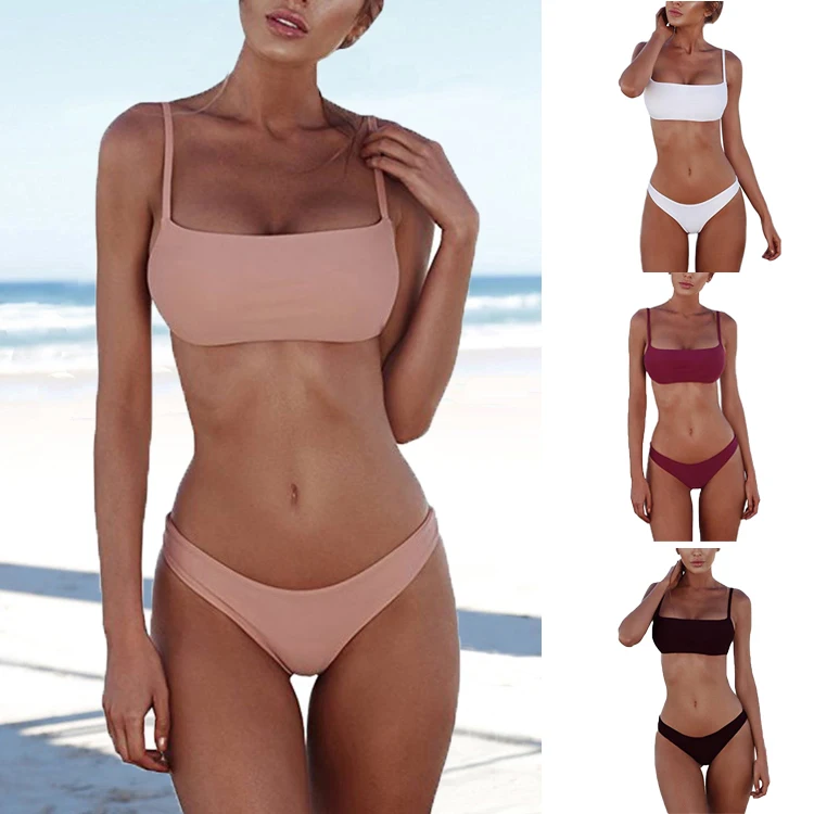 

OEM 2018 Summer Two Pieces Bathing Suit Sexy High Quality Swimwear Swimsuit