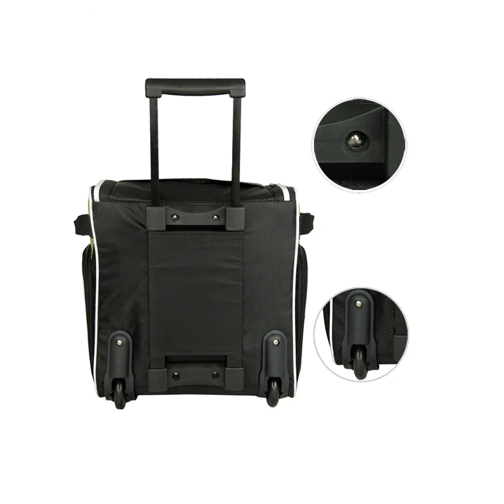 Trolley Picnic Cooler Bag With Tableware Radio Wheel Buy Trolley