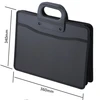 Simple Design High Quality Black big capacity B4 PP document case / brief case