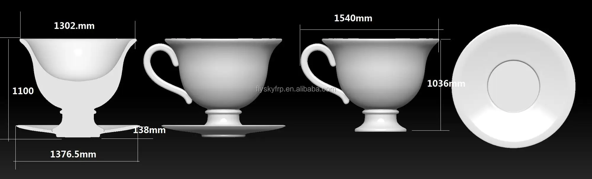 Giant Fiberglass Tea Cup Props For Display Buy Alice's Teacup For