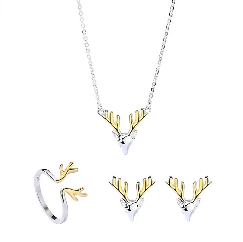 

fashion 925 sterling silver jewellery set jewelry set christmas gifts S10095, Plating platinum;shining silver(fade resistant)