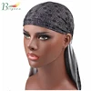 European And American Popular Printing Long - Tail Elastic Cap Street Dance Spandex Durag
