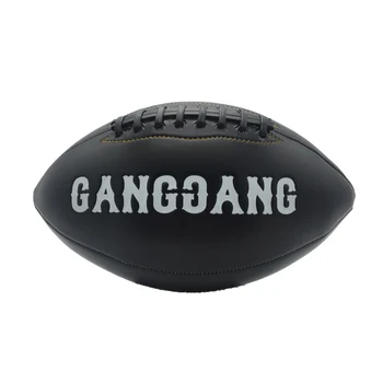 Custom American Football Black Leather Football - Buy Custom Football