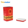 Custom embossed rectangular tea tin can for packaging