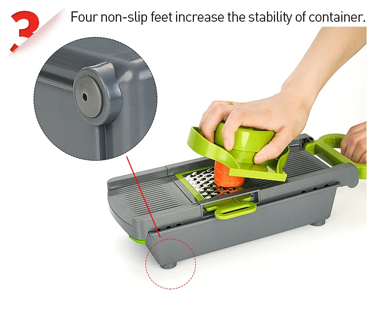 Smile Mom Professional Adjustable Food Vegetable Cutter Kitchen Grater