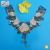 HG0502 In stock fancy high quality wholesale polyester chemical embroidery lace collar