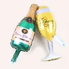 Custom Large Helium Foil Champagne Balloons