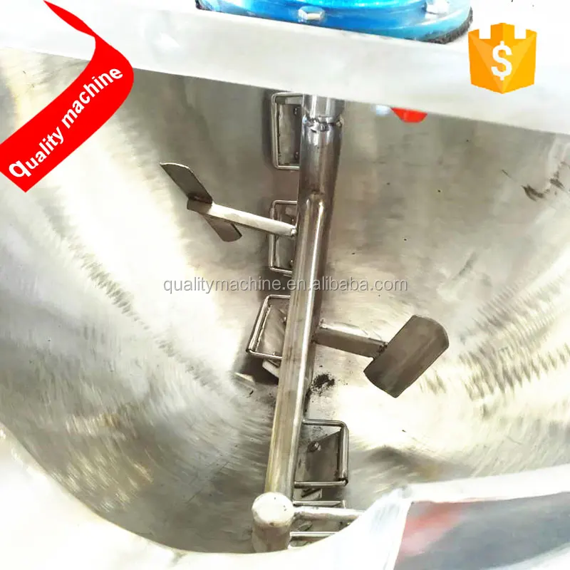 High Quality Industrial Steam Jacketed Cooking Kettle With Agitator