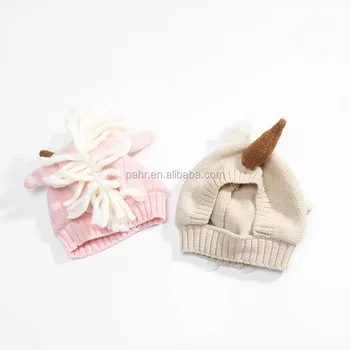 Gorro De Punto Con Orejas De Unicornio Para Bebes Y Ninos Gorro De