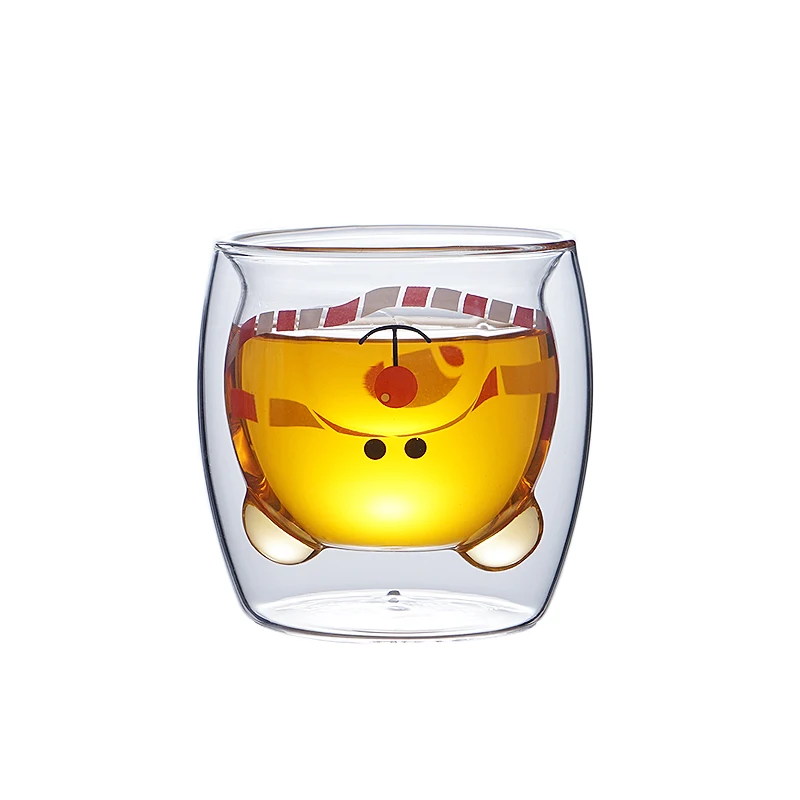 Factory Supplied 250ML Hand-Blown Borosilicate Double Wall Glass Coffee Cups