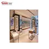 High End Eyeglass Store Decoration Sunglass Optical Display Stand Floor Freestanding Wooden Frame Display Rack