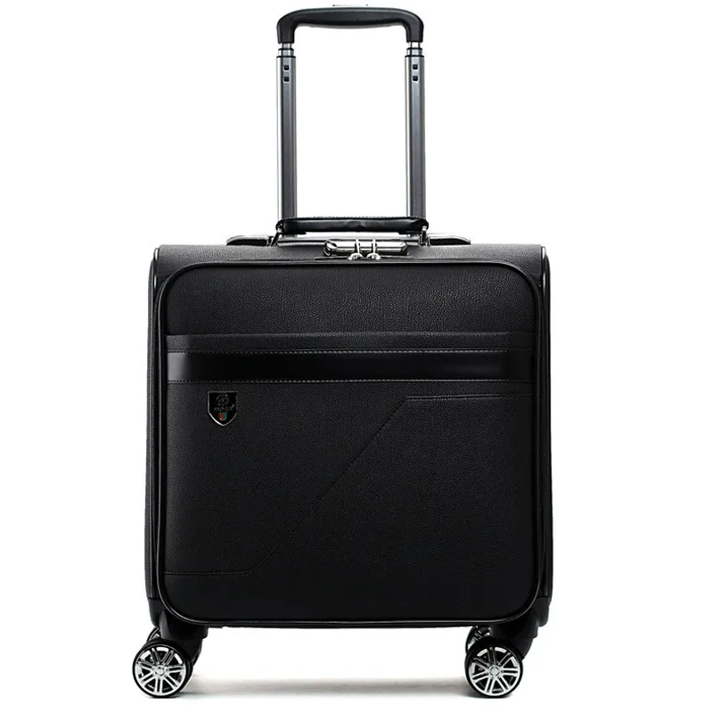 16'' Chinese Wholesale Cheap Custom Lightweight Leather Suitcase - Buy ...