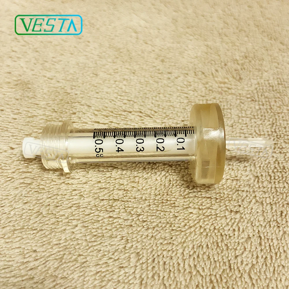 

Vesta 0.3ml 0.5ml Disposable Hegienic Plastic Ampoule/Syringe/Needle for Hyaluronic Pen/Gun with factory price, Transparent