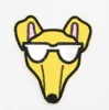 2018 Wholesale factory cheap custom PU leather patch dog shape any shapes